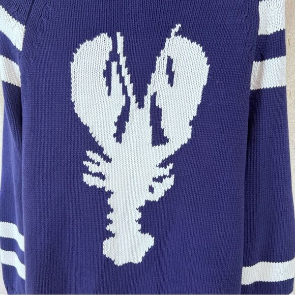 J. Crew Lobster Knit Long Sleeve Full Zip Cardigan Sweater Jacket - Picture 10 of 12